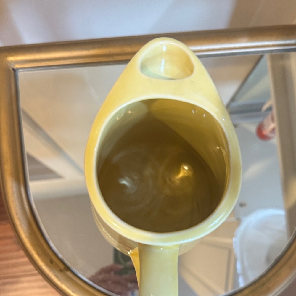 Yellow Ceramic Pitcher - Picture 2 of 4